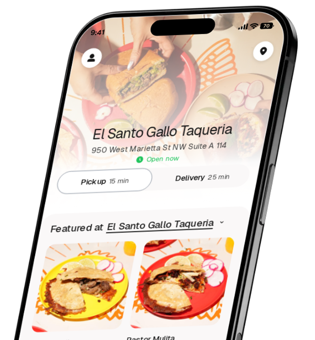 El Santo Gallo Taqueria app preview